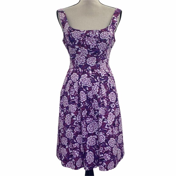 Corey P Dresses & Skirts - COREY P Purple Floral Sleeveless A-Line Mini Dress